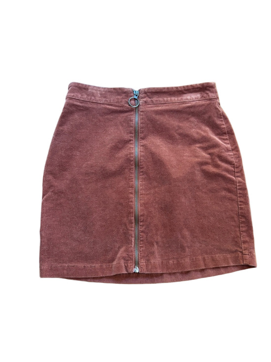 Forever 21 Dresses & Skirts - Forever 21 Rust Brown Zip Front Mini Skirt